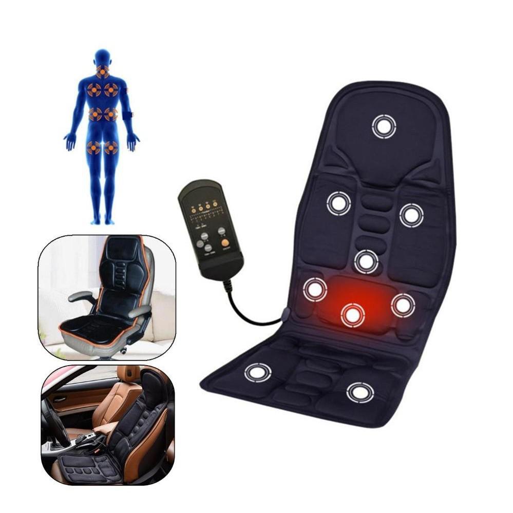 GHẾ ĐỆM MASSAGE 8 vùng cơ thể điện 12V ô tô và 220V - ShopToro - AsiaMart
