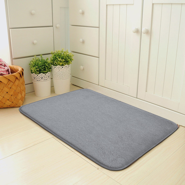 Thảm lau chân phong cách Nhật bản đơn giản hiện đại  thảm phòng ngủ, thảm nhà phòng khách, thảm nhà tắm, thảm bếp..  - Xám