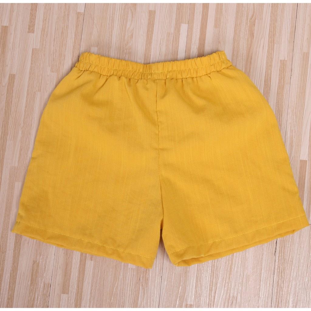 Quần Đùi Đũi Mát Nhẹ Mùa Hè Cho Bé Trai Bé Gái Size 10 - 35KG Q09