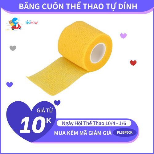 Băng Keo Thể Thao Đá Bóng Võ Thuật Gym… Quấn Cổ Tay, Cổ Chân Hạn Chế Chấn Thương Cao Su Non Vải Tự Dính