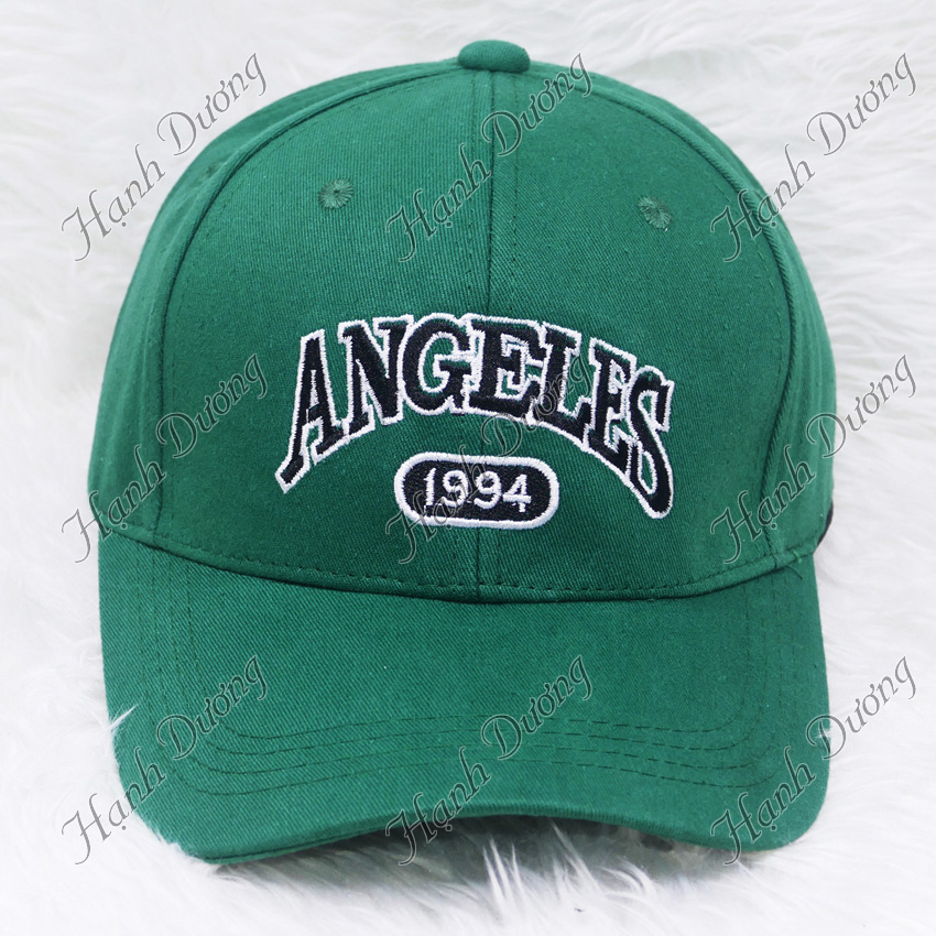 Mũ lưỡi trai kaki nam nữ thêu chữ Angeles 1994, dễ dàng tăng giảm size nón - Hạnh Dương