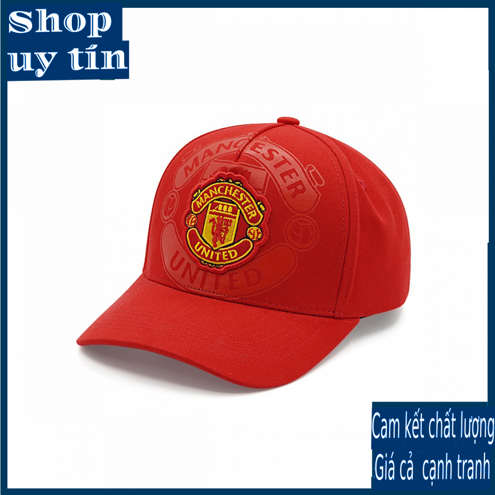 Freeship - MŨ / NÓN KẾT LƯỠI TRAI THỂ THAO CLB  MU MANCHESTER UNITED THỜI TRANG NAM NỮ CAO CẤP - MÀU ĐỎ