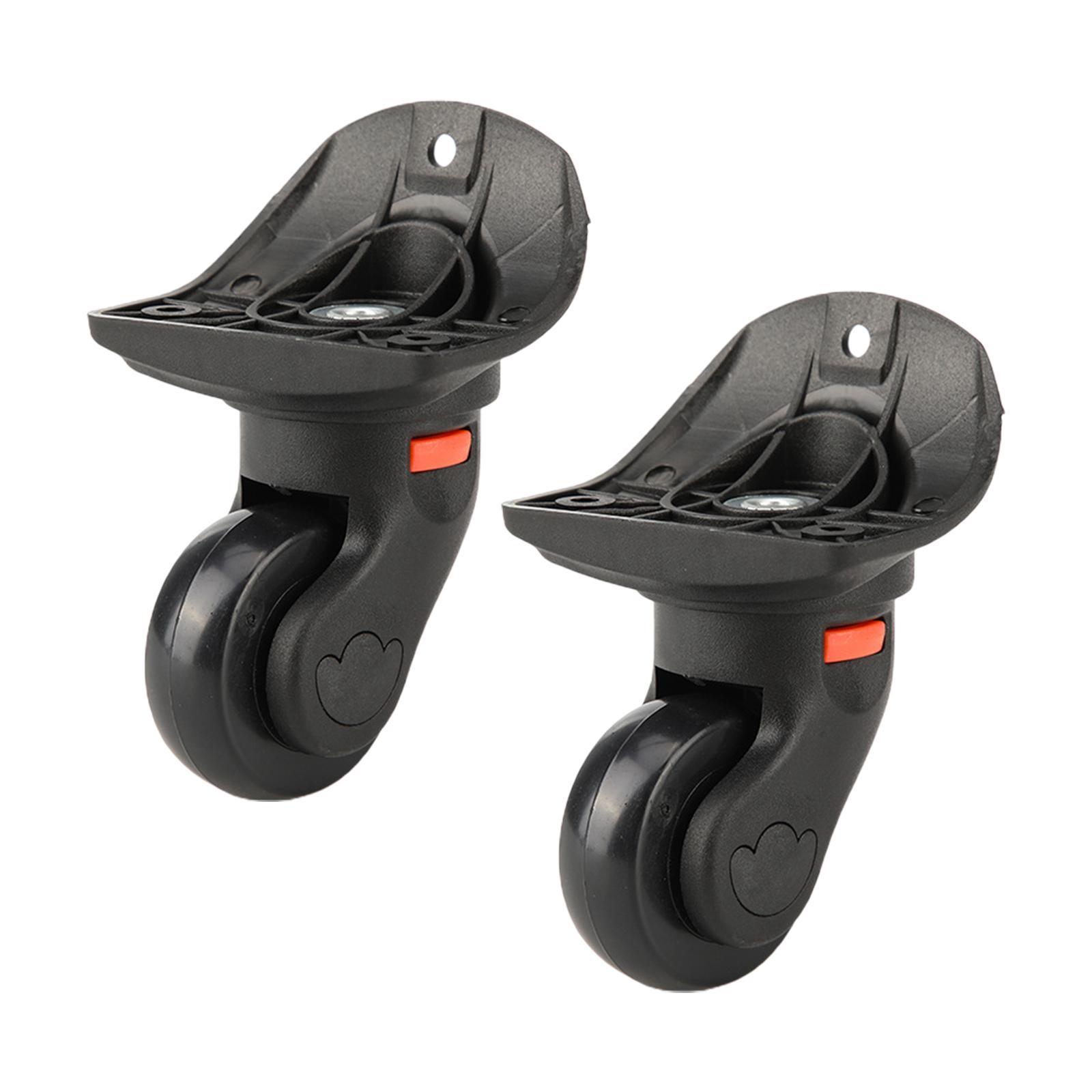 2Pcs Luggage Wheels Suitcase Wheels Swivel Casters Dual Roller Replacement Repair Luggage Box Universal Luggage Suitcase Replacement Wheels