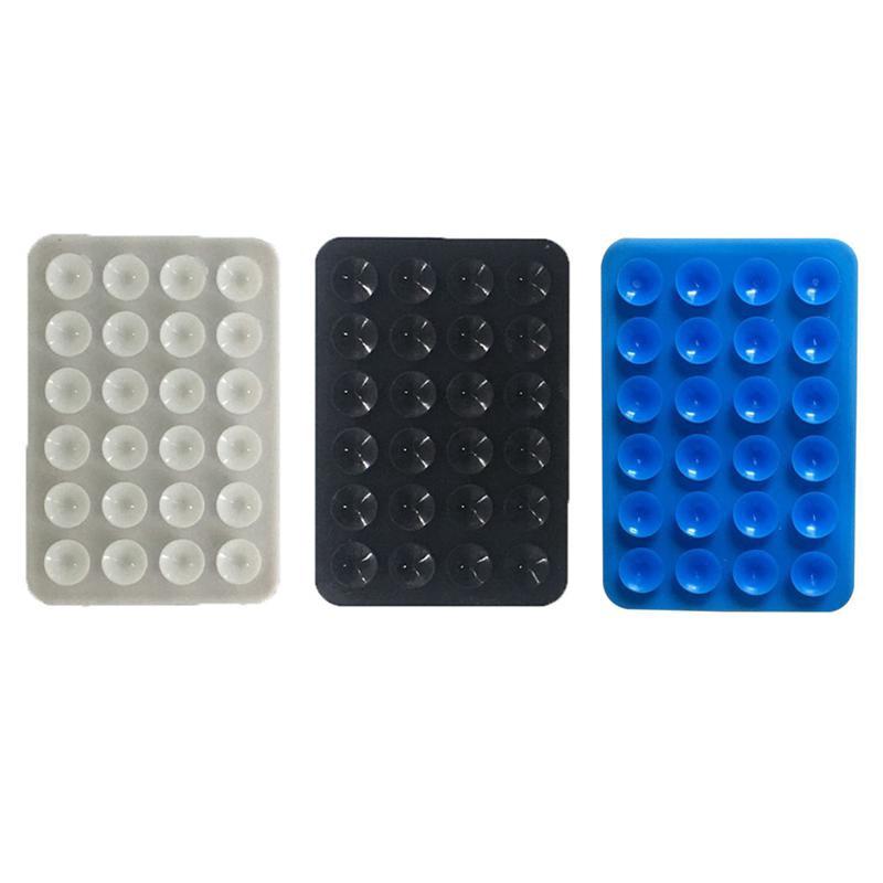 Set 5 Đệm Silicone Hai Mặt Có Giác Hút Gắn Điện Thoại Dài 3M
