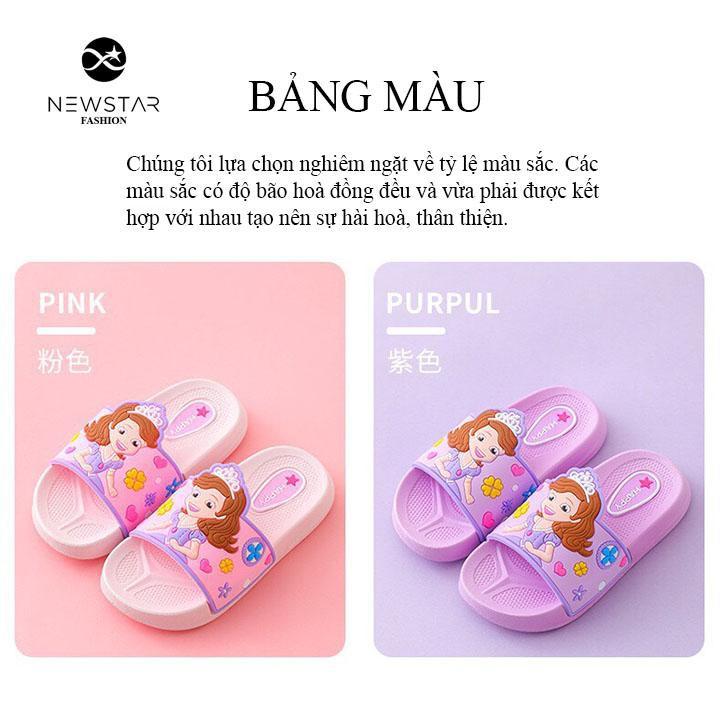 Dép quai ngang Công Chúa sophia siêu cute cho bé Chất liệu cao cấp êm ái Thiết kế xinh xắn đáng yêu