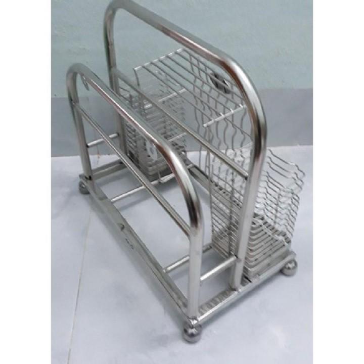 KỆ ĐỂ DAO THỚT ĐŨA INOX