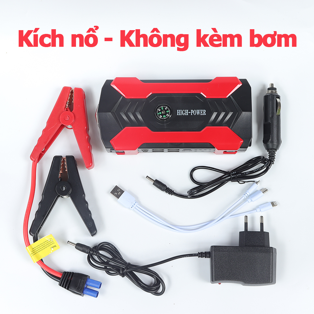 Bộ k ích n ổ cứu hộ ô tô kiêm sạc dự phòng đa năng