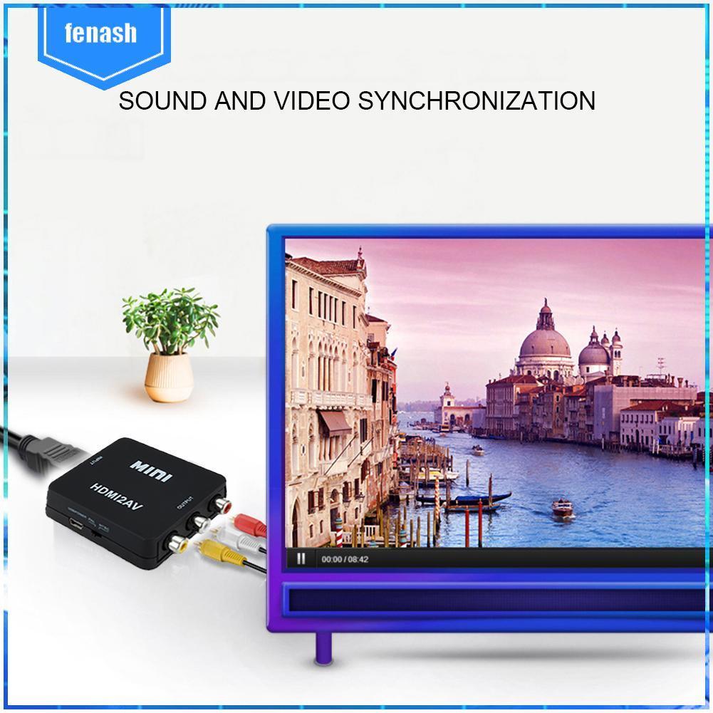 ✪Bộ Chuyển Đổi HDMI Sang AV Hỗ Trợ NTSC PAL Cho PS3 DVD Player PC