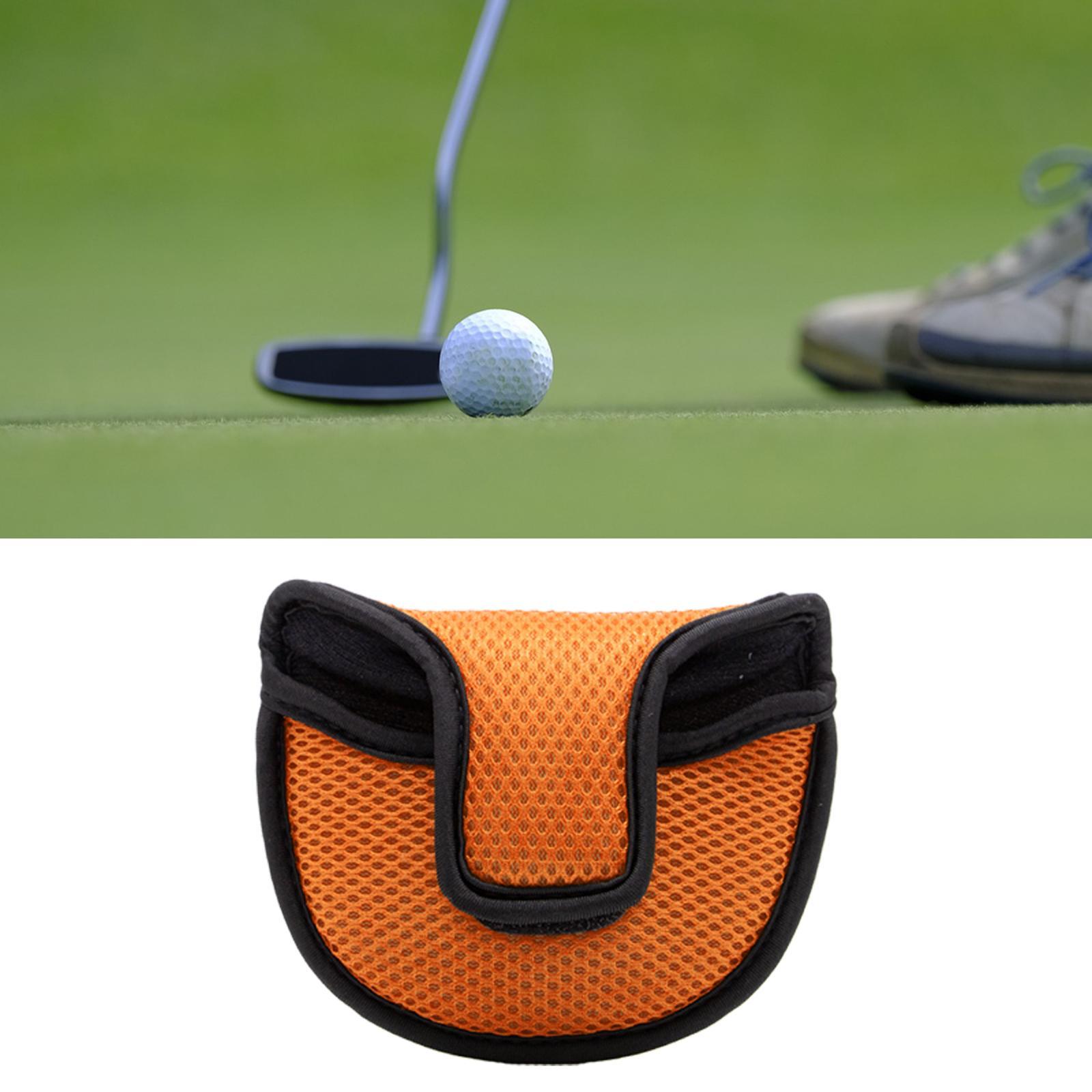 2pcs Nylon Mesh Golf Putter Mallet Head Cover Headcover Club Protector