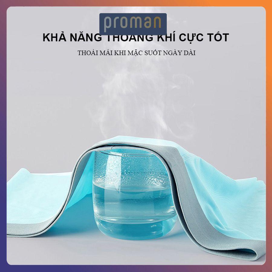 Quần Lót Nam Thun Lạnh Đúc Lụa không đường may, Sịp đùi nam đúc su co dãn 4 chiều - PROMAN