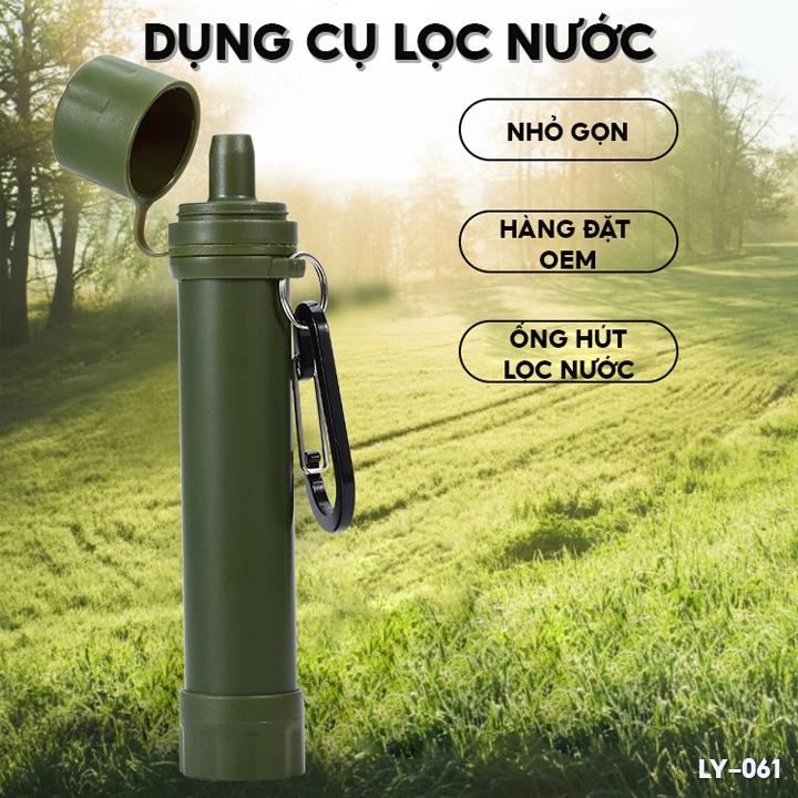 Bình Uống Nước Lọc Nước Dã Ngoại Sinh Tồn Lọc Sạch Nước Bẩn Có Thể Dùng Ngay Lập Tức Nhiều Màu Giá Tốt LY-061 LY-061