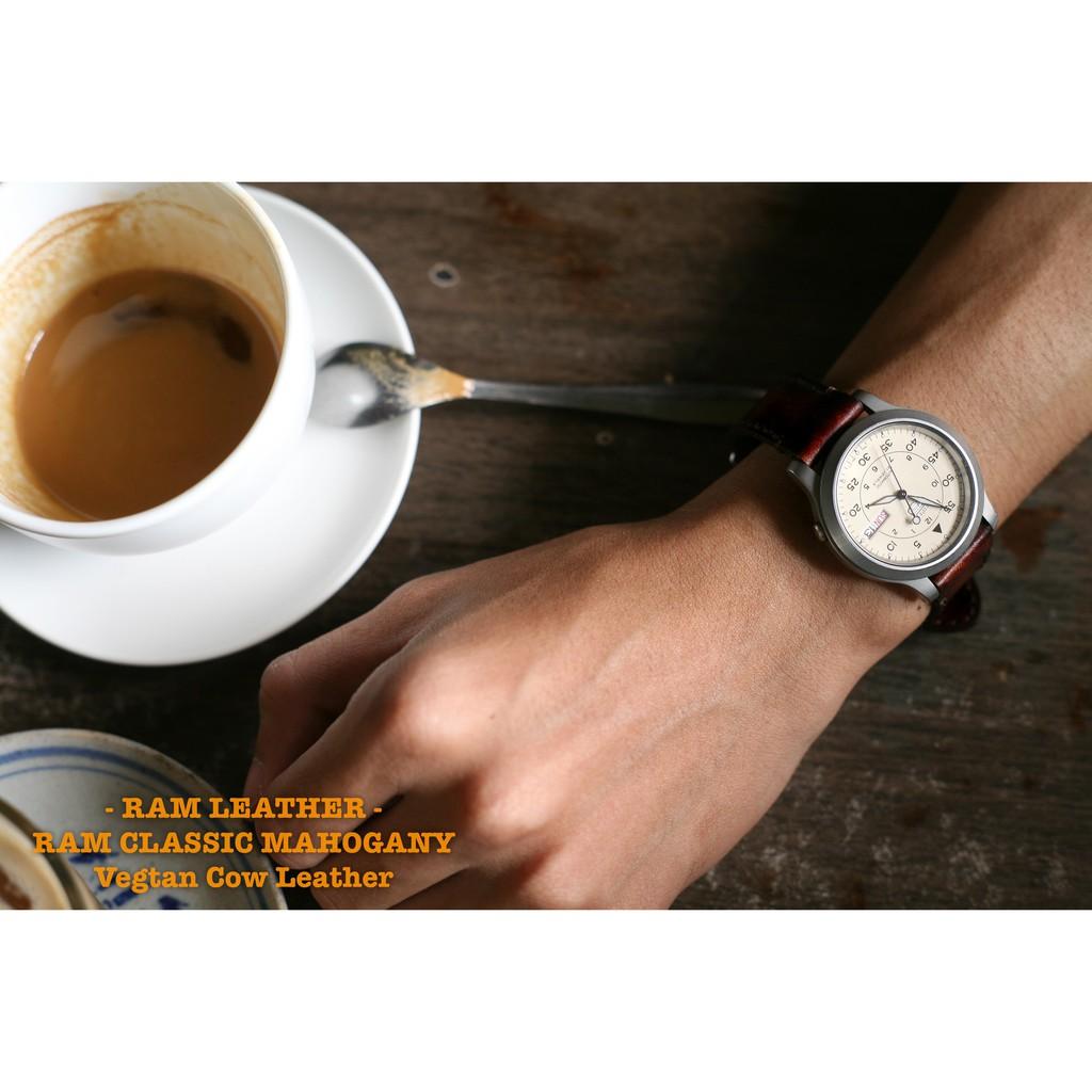Dây đồng hồ RAM Classic Mahogany - Da bò thuộc bằng thảo mộc