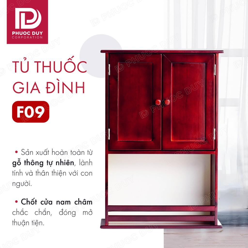 Tủ thuốc - Tủ y tế gia đình gỗ tự nhiên F09