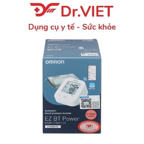 Máy đo huyết áp điện tử bắp tay OMRON HEM-7183T1_EZ BT Power/HEM-7183T1_EZ BT Large