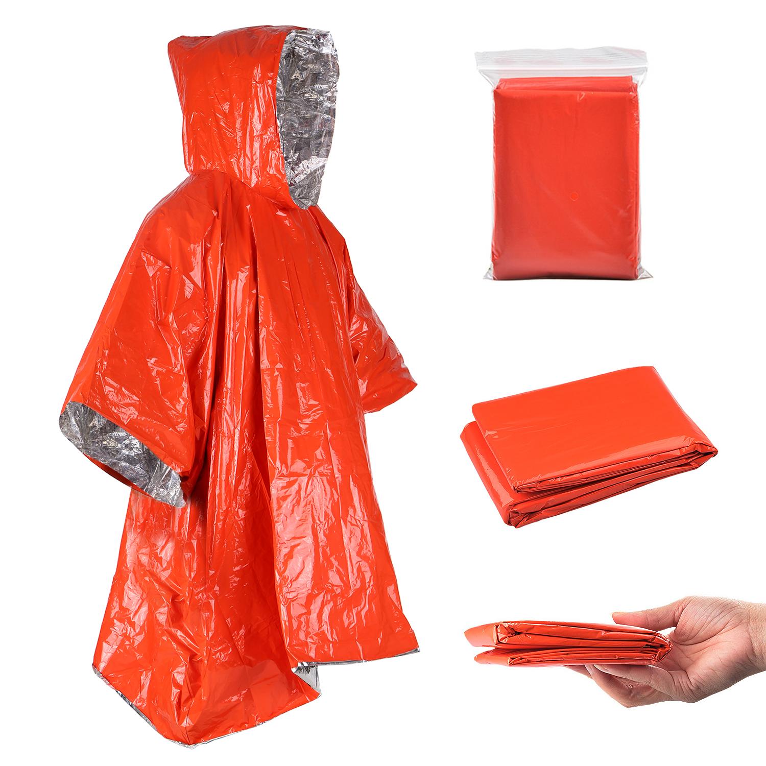 Áo mưa phương tiện khẩn cấp, chất liệu phim nhôm độc đáo, giữ ấm, cứu hộ