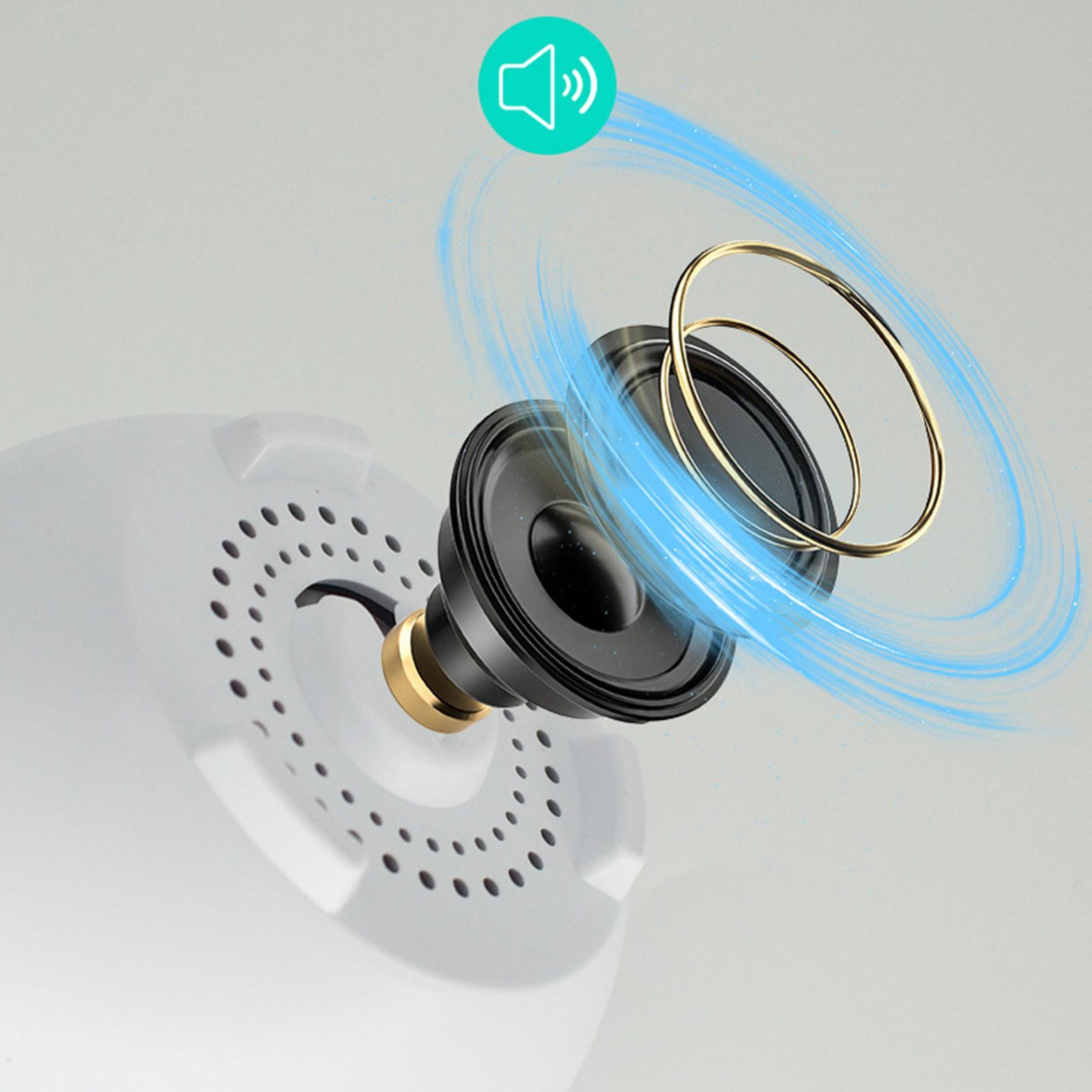 Mini Speaker Stereo Subwoofer Call Portable Gift Bedroom White