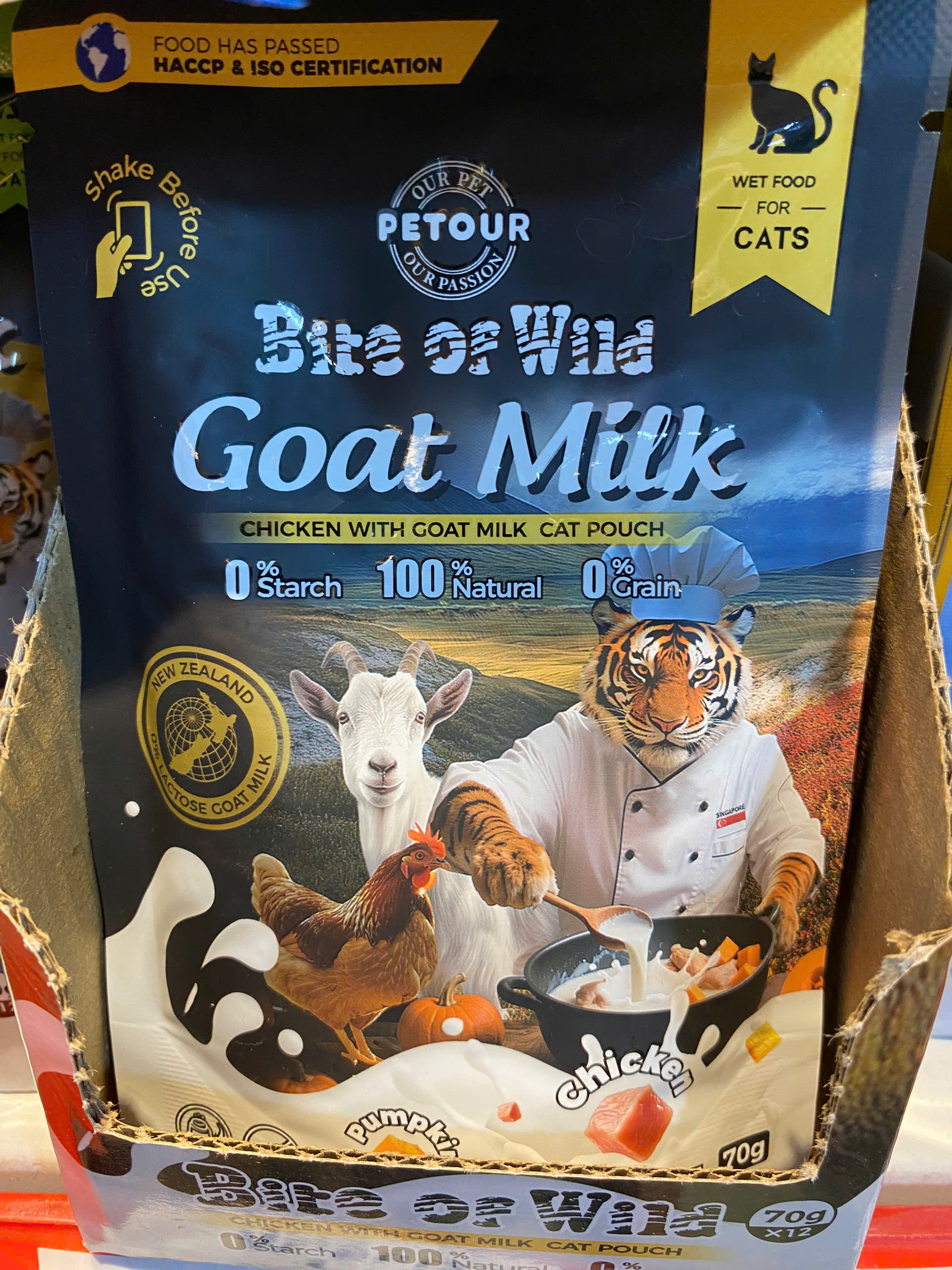 Pate sữa dê Bite of Wild cho mèo không ngũ cốc không lactose