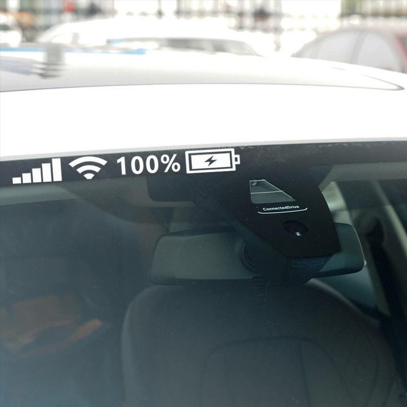 Miếng dán trang trí xe hơi phản quang họa tiết pin wifi