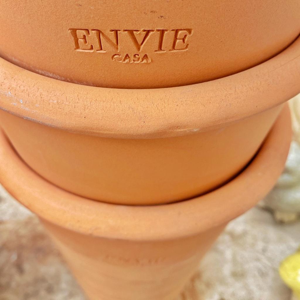 Chậu đất nung Bình Dương ENVIE cao cấp kích thước 13*16cm trồng sen đá, cây cảnh nhỏ