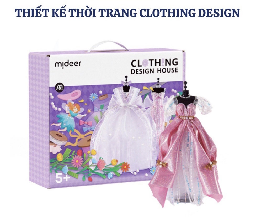 Đồ chơi thiết kế thời trang Mideer Clothing Design House - Dụng cụ may vá thủ công tại nhà cho bé từ 5 tuổi