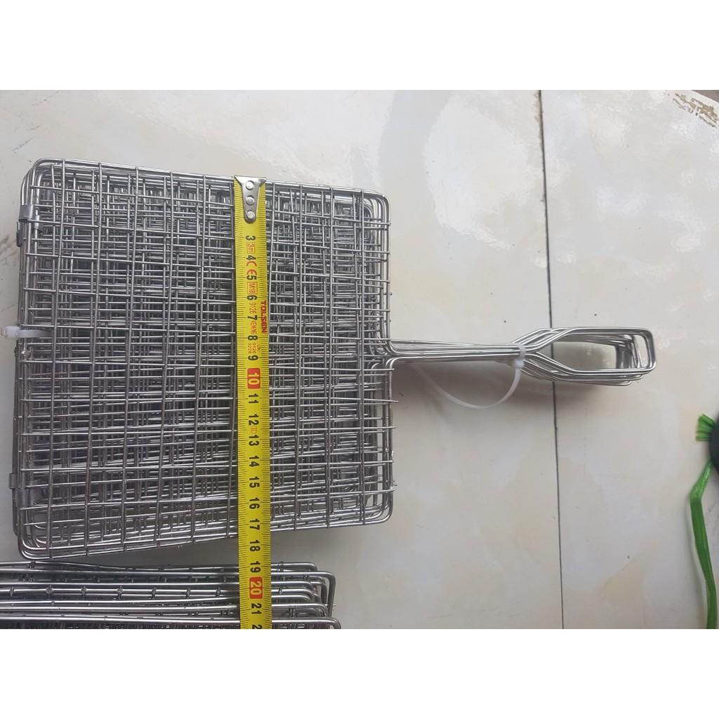 Vỉ nướng thịt inox 304 nhiều kích cỡ dùng nướng thịt, nướng cá, nướng mực cực tiện dụng