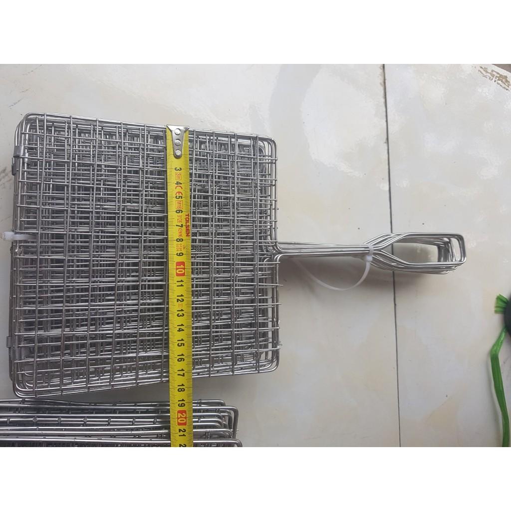 Vỉ nướng thịt inox 304 (LOẠI DÀY) nhiều kích cỡ dùng nướng thịt, nướng cá, nướng mực cực tiện dụng