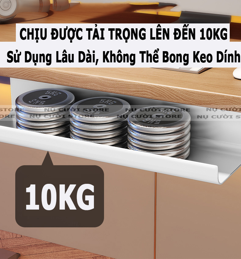 Giá Treo Ổ Cắm Điện; Kẹp Đỡ Dây Điện Gọn Gàng; Kệ Để Ổ Điện Dưới Bàn Làm Việc; Khay Đi Dây Kẹp Bàn