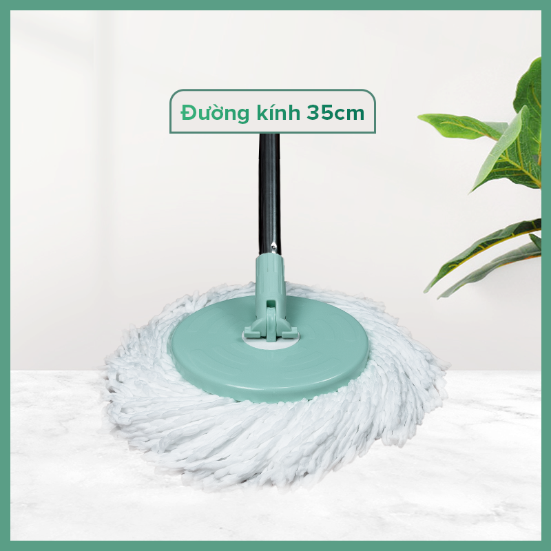 Bộ Lau Nhà MyJae Sợi Microfiber Xoay 360 Độ Thông Minh, Lau Sạch Nhanh Khô 134cm