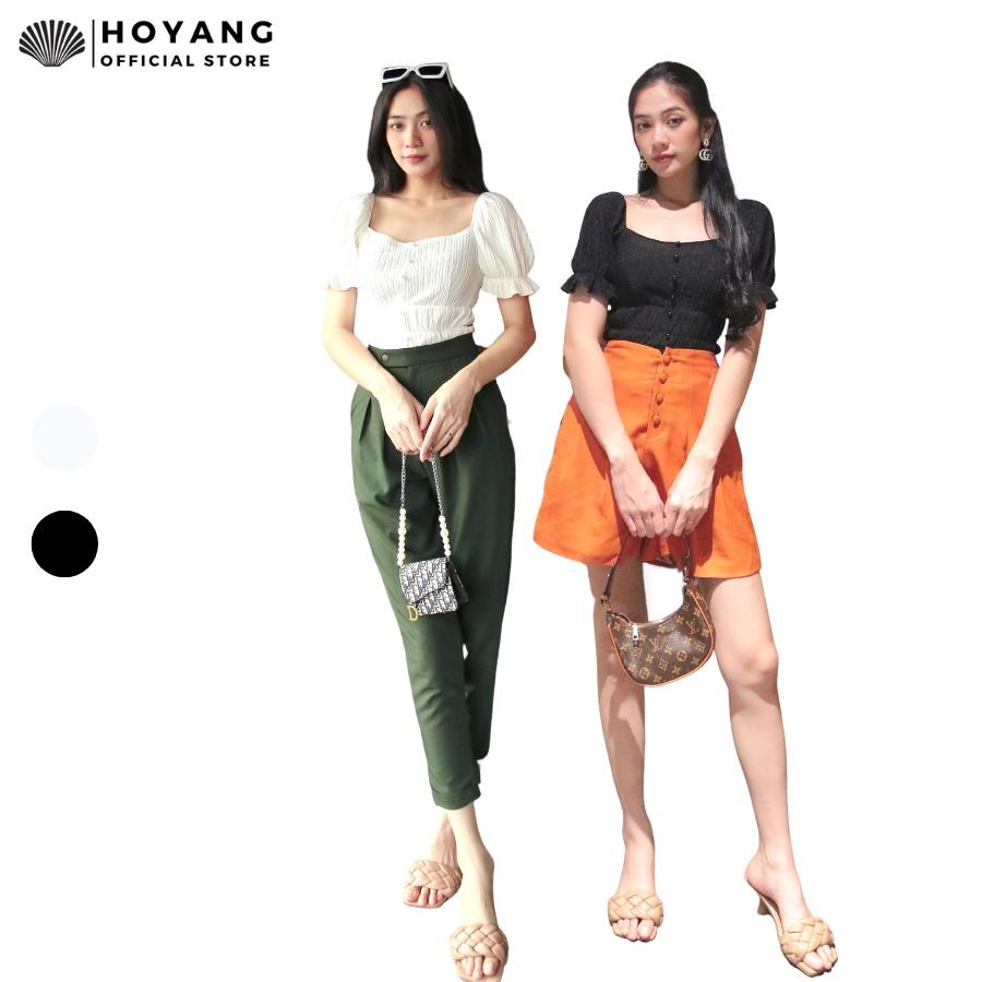 Áo Thun Gân Tay Bèo Nền Nã HOYANG A197