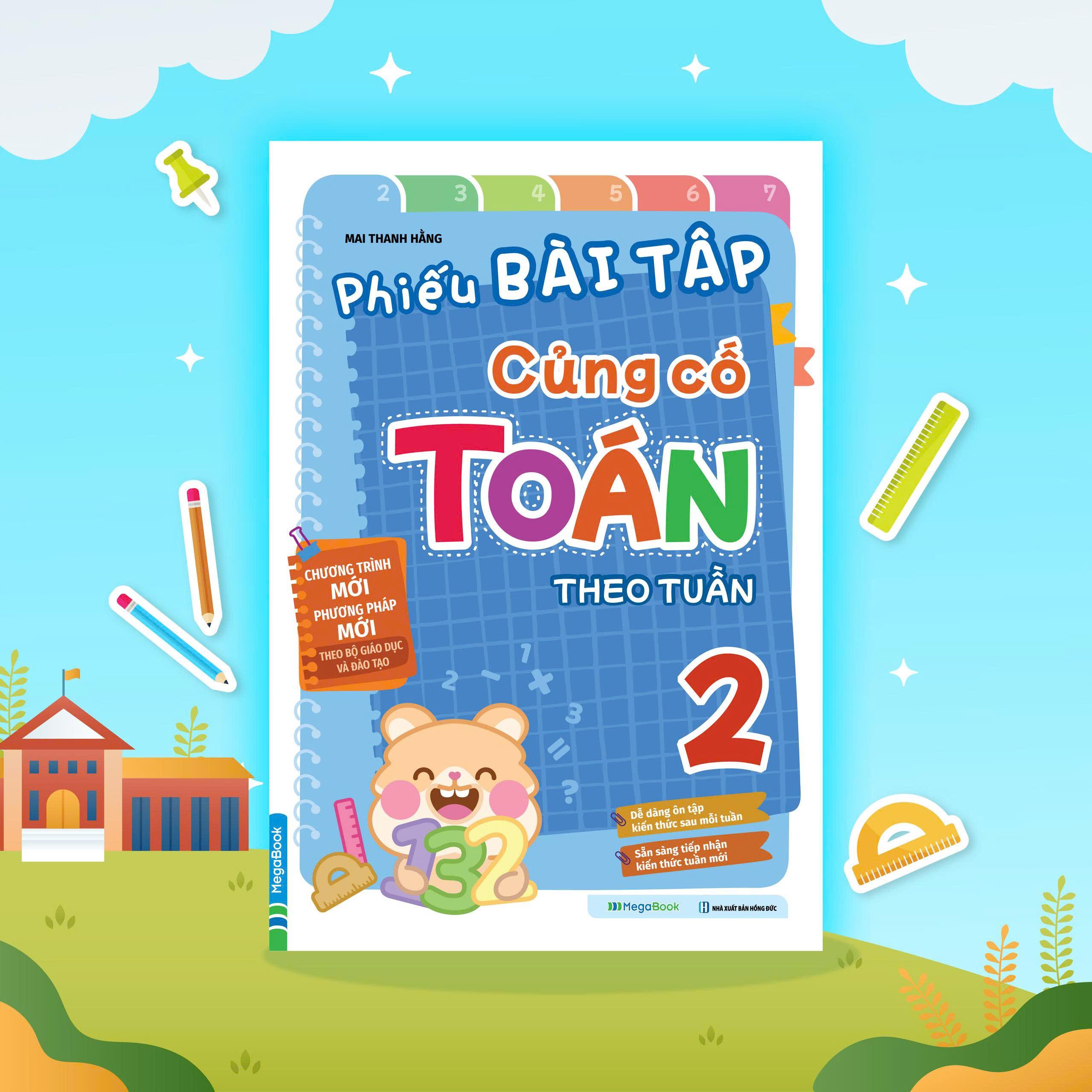 Sách - Phiếu Bài Tập Củng Cố Toán Theo Tuần 2