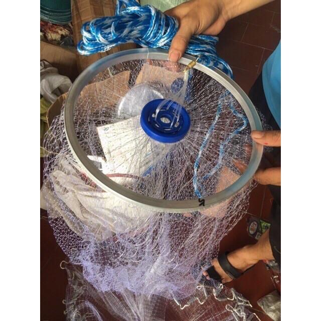 Siêu rẻ siêu rẻ Chài cước rút dài 4m8 , chài rút tàng hình bắt cá hàng Thái Lan cao cấp y hình