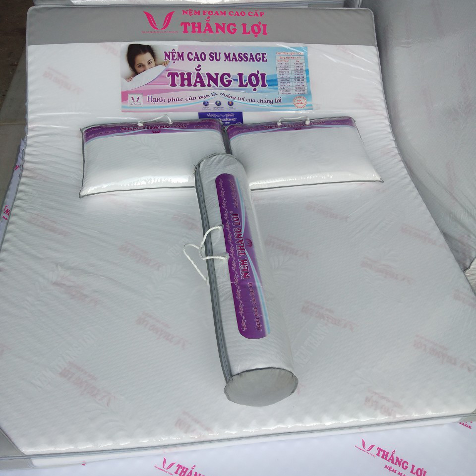 Gối Ôm Cao Su Non Mềm Thắng Lợi 35x100cm