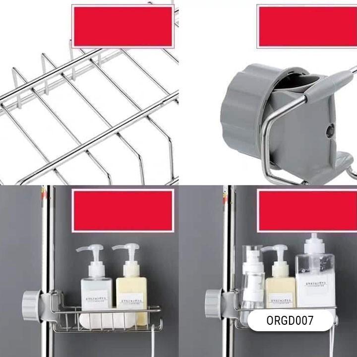 Giá Treo Vòi Inox Để Đồ Giẻ Rửa Chén Bát