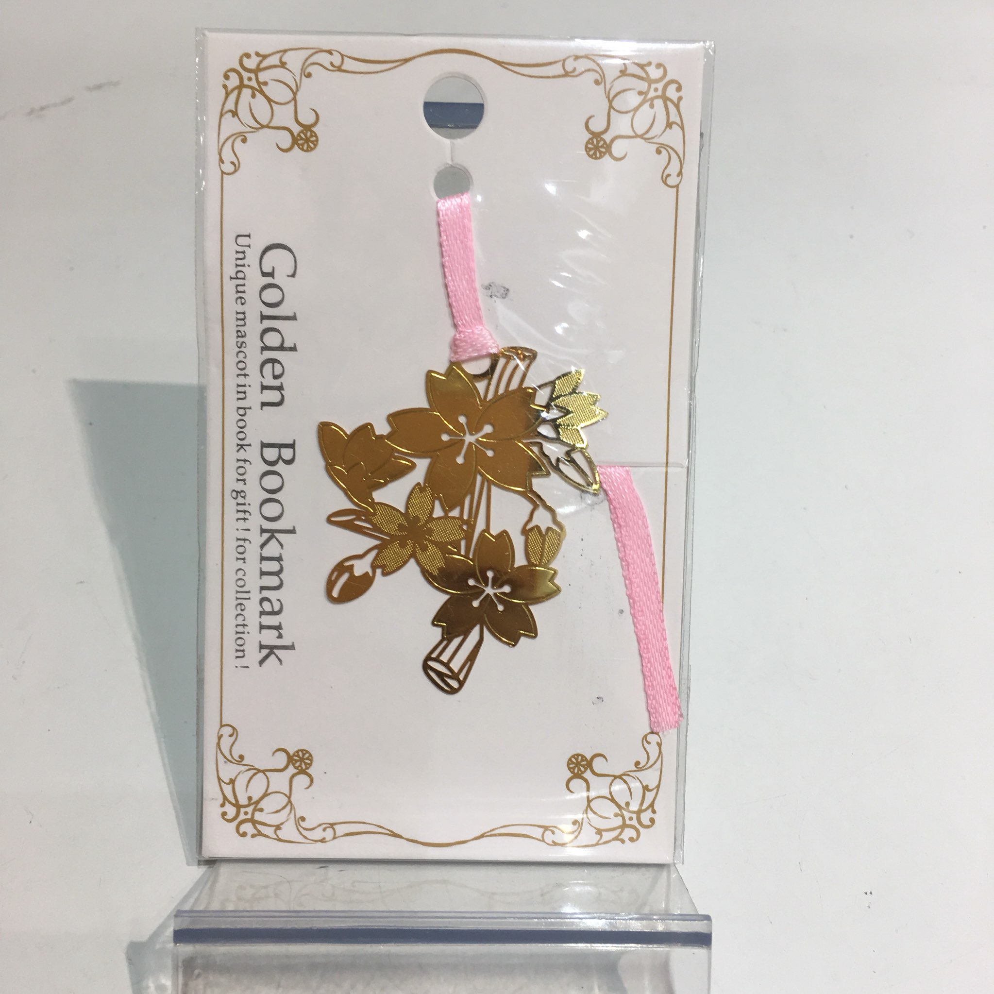 Bookmark kim loại Sakura mạ vàng đồng - Cành hoa Cherry