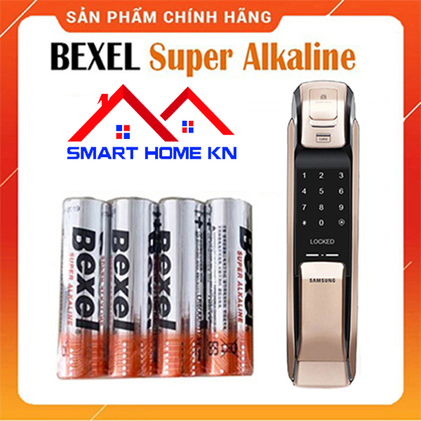 Pin AA Bexel Alkaline Hàn Quốc (1 VỈ 4 VIÊN) Pin khóa cửa vân tay pin khóa cửa điện tử