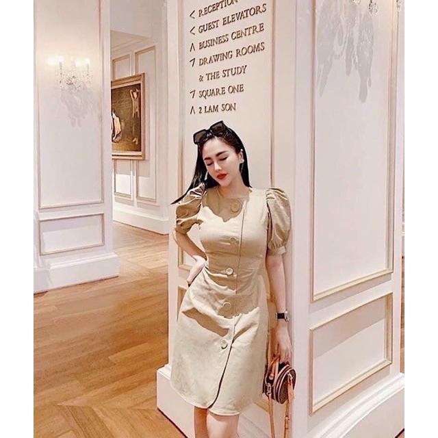 Váy basic màu da HIN DRESS - V033