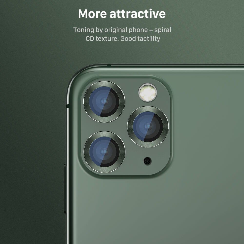 Bộ miếng dán kính cường lực bảo vệ Camera cho iPhone 11 Pro / 11 Pro Max Kuzoom mang lại khả năng chụp hình sắc nét full HD