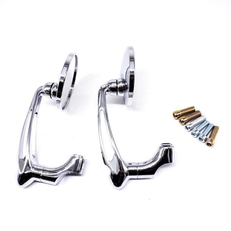 Gương Chiếu Hậu Hình Tròn Màu Đen / Chrome Thông Dụng Cho Xe Máy / Xe Đạp / Scooter 10mm