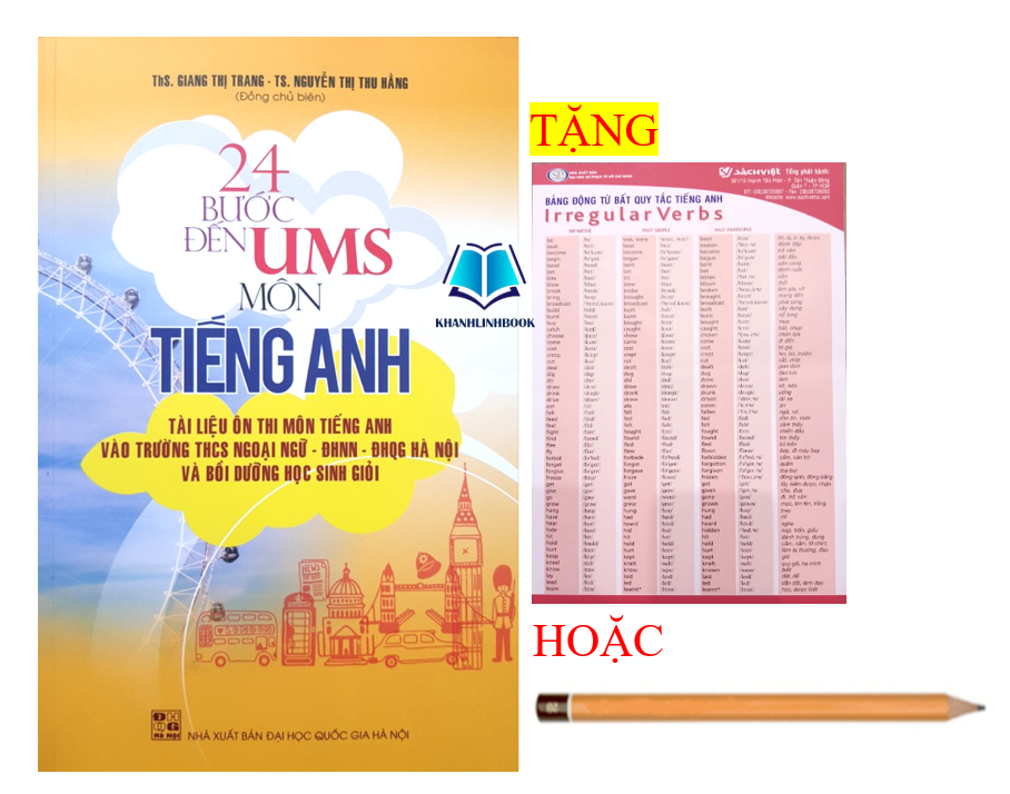 Sách - 24 Bước đến UMS Môn Tiếng Anh - Tài liệu ôn thi môn tiếng anh vào trường THCS ngoại ngữ ĐHNN- ĐHQG Hà Nội