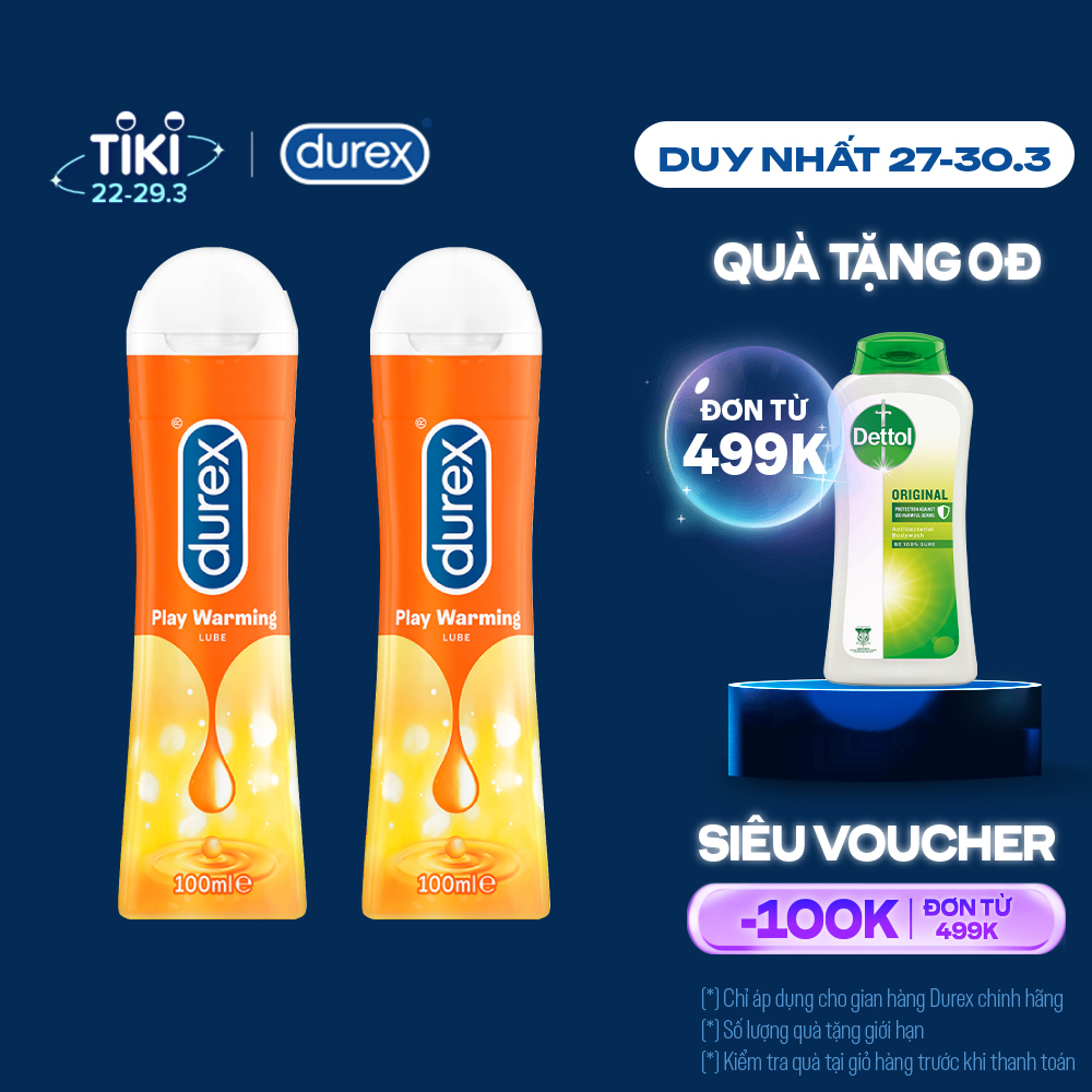 Bộ 2 Chai Gel Bôi Trơn Durex Play Warming 100ml