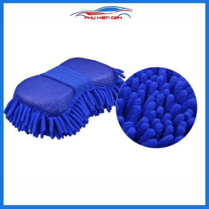 Miếng rửa xe san hô sợi vải Microfiber vệ sinh lau rửa ô tô nhà cửa