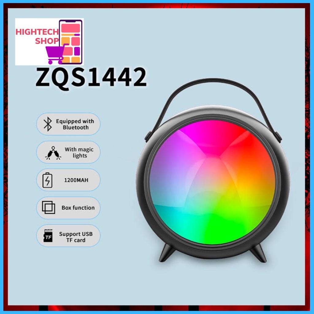 Loa Nghe Nhạc Bluetooth Led Rgb ZQS - 1442 Loa Mini Cầm Tay Không Dây Led Thay Đổi Theo Nhạc Âm Thanh Hay Bass Lớn