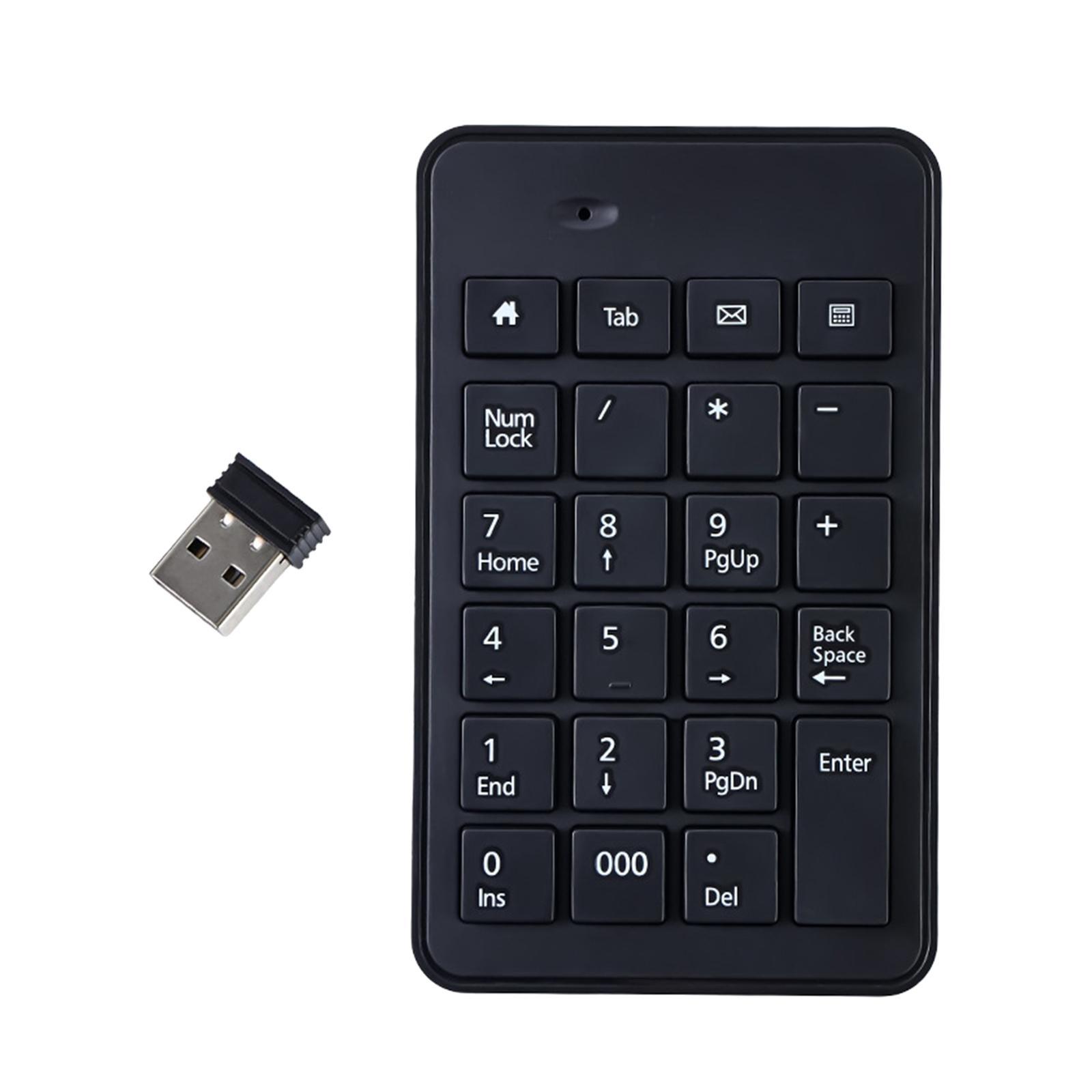 Non Slip Wireless Numeric Keypad 23Key Accountant Financial for Computer PC