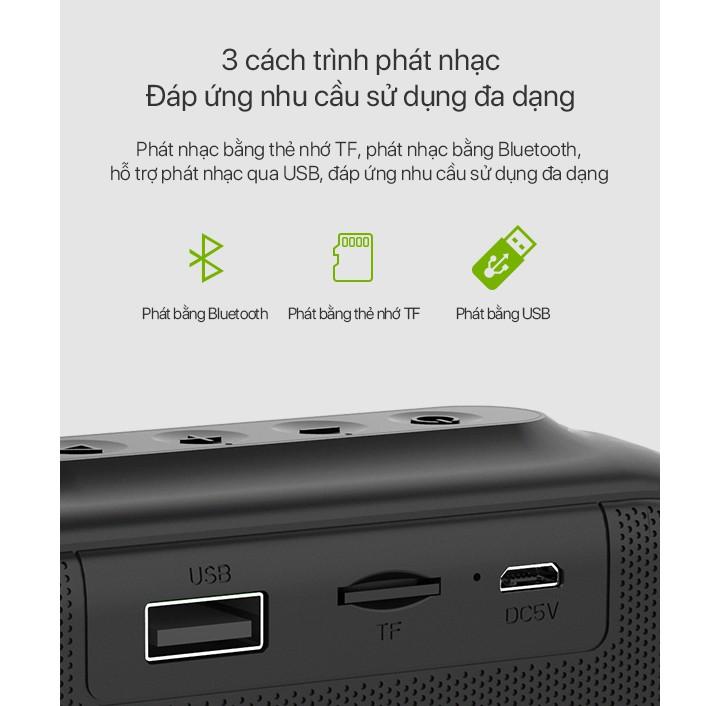 Loa Bluetooth Nghe Nhạc Mini 5.0 ROBOT, Hỗ trợ thẻ Micro SD &amp; USB - Hàng Chính Hãng