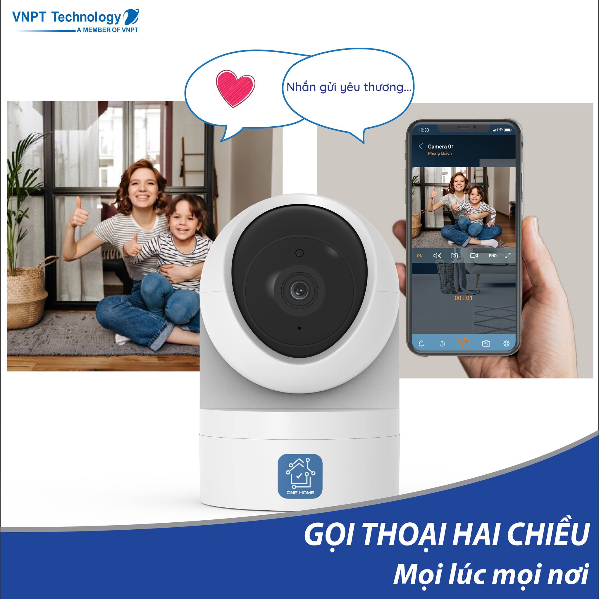 Camera trong nhà Home Vision Indoor HVIP02 hàng chính hãng