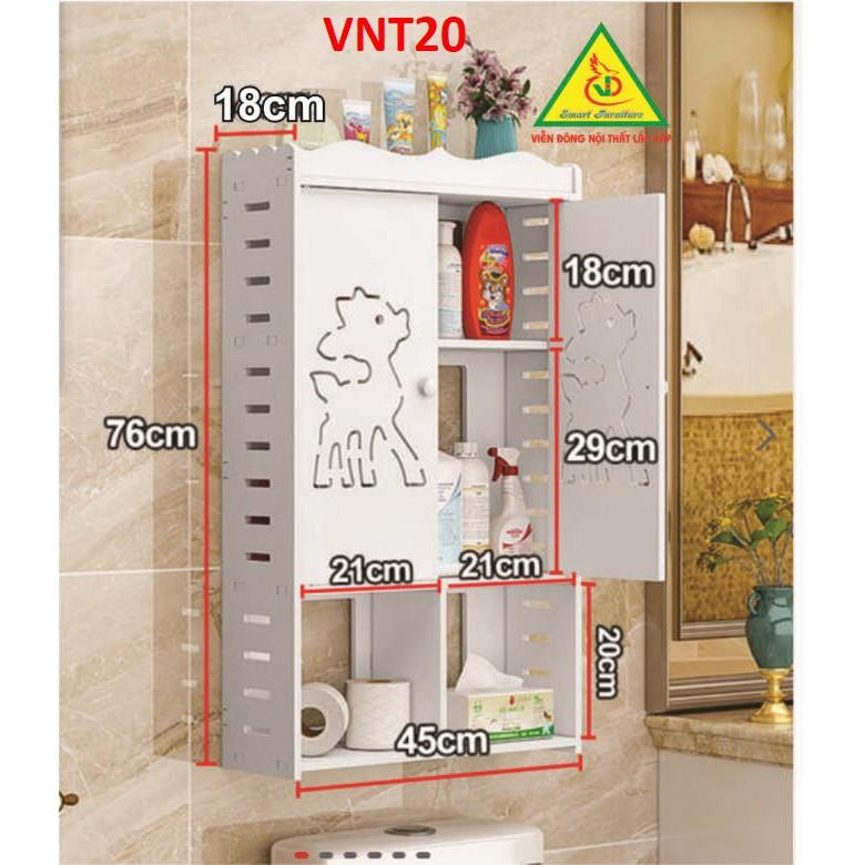 TỦ NHÀ TẮM CHỐNG THẤM NƯỚC VNT20 - NỘI THẤT LẮP RÁP