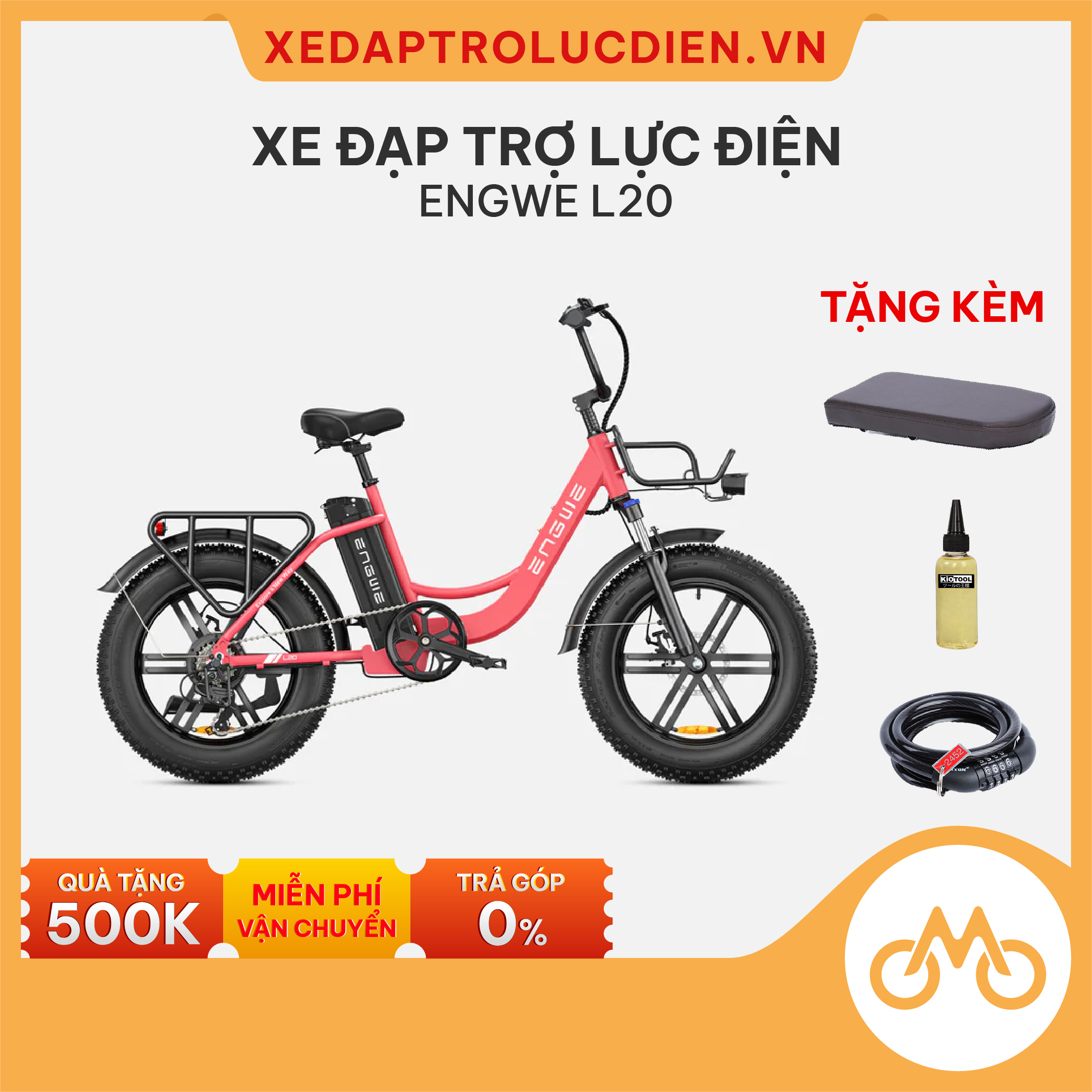 Xe đạp trợ lực điện Engwe L20 – Giá + ưu đãi + dịch vụ tốt nhất