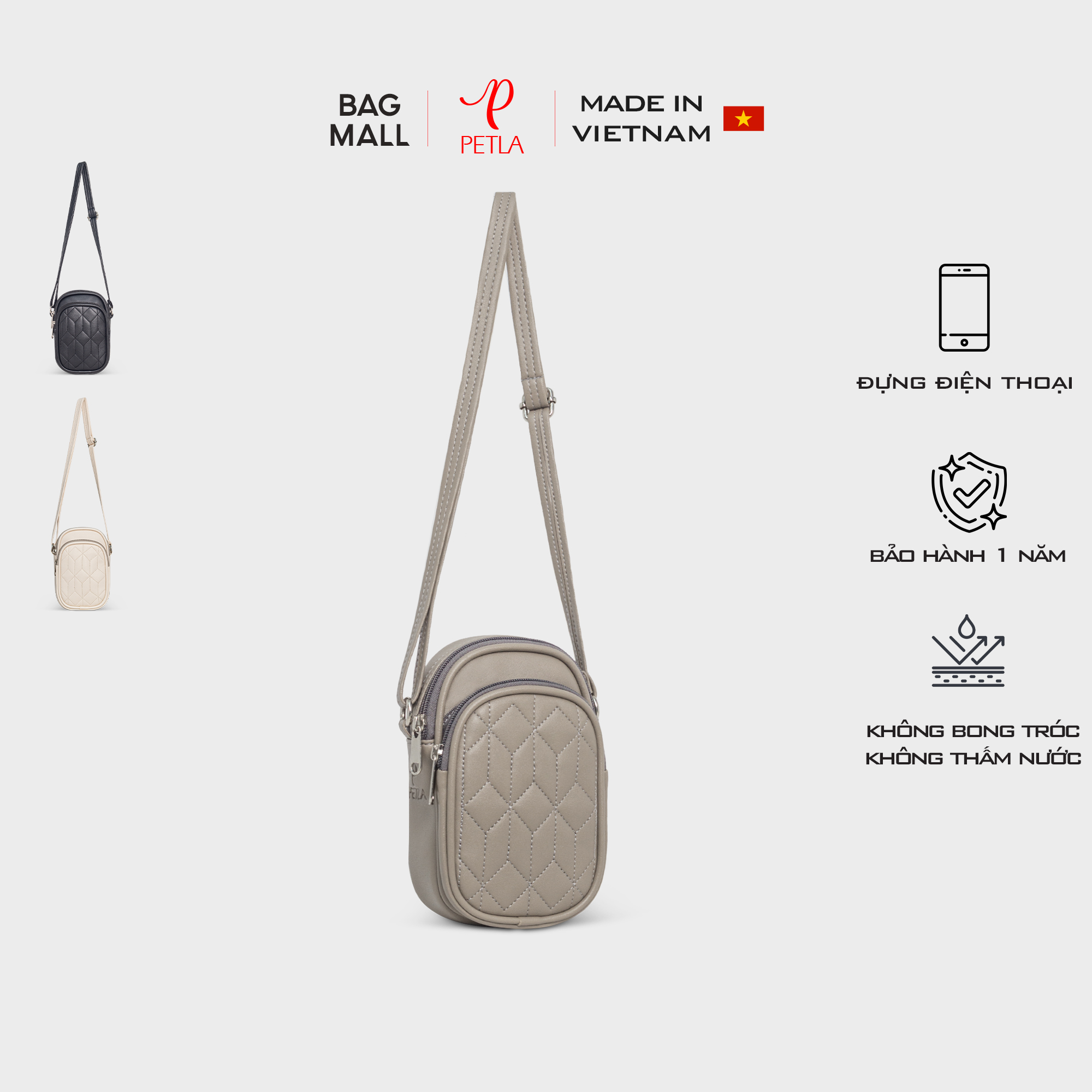 Túi đeo chéo đựng điện thoại nữ mini dáng đứng LN37