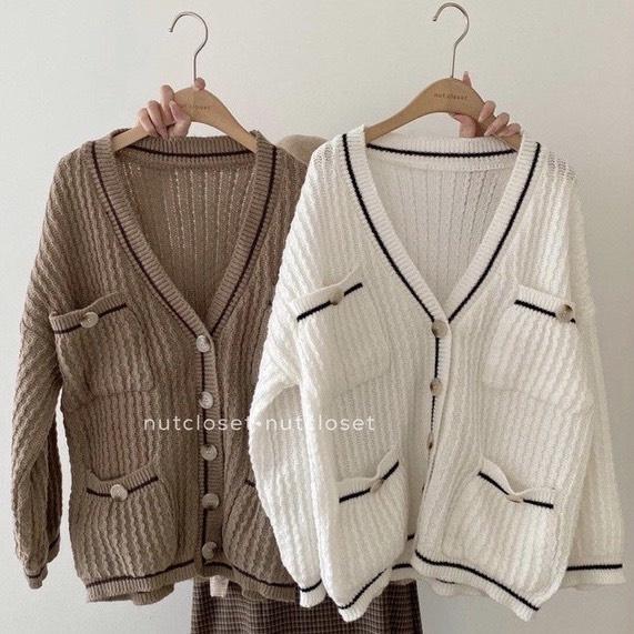 Áo cardigan len nữ ️️ kiểu dáng Hàn Quốc trẻ trung năng động. dễ phối đồ