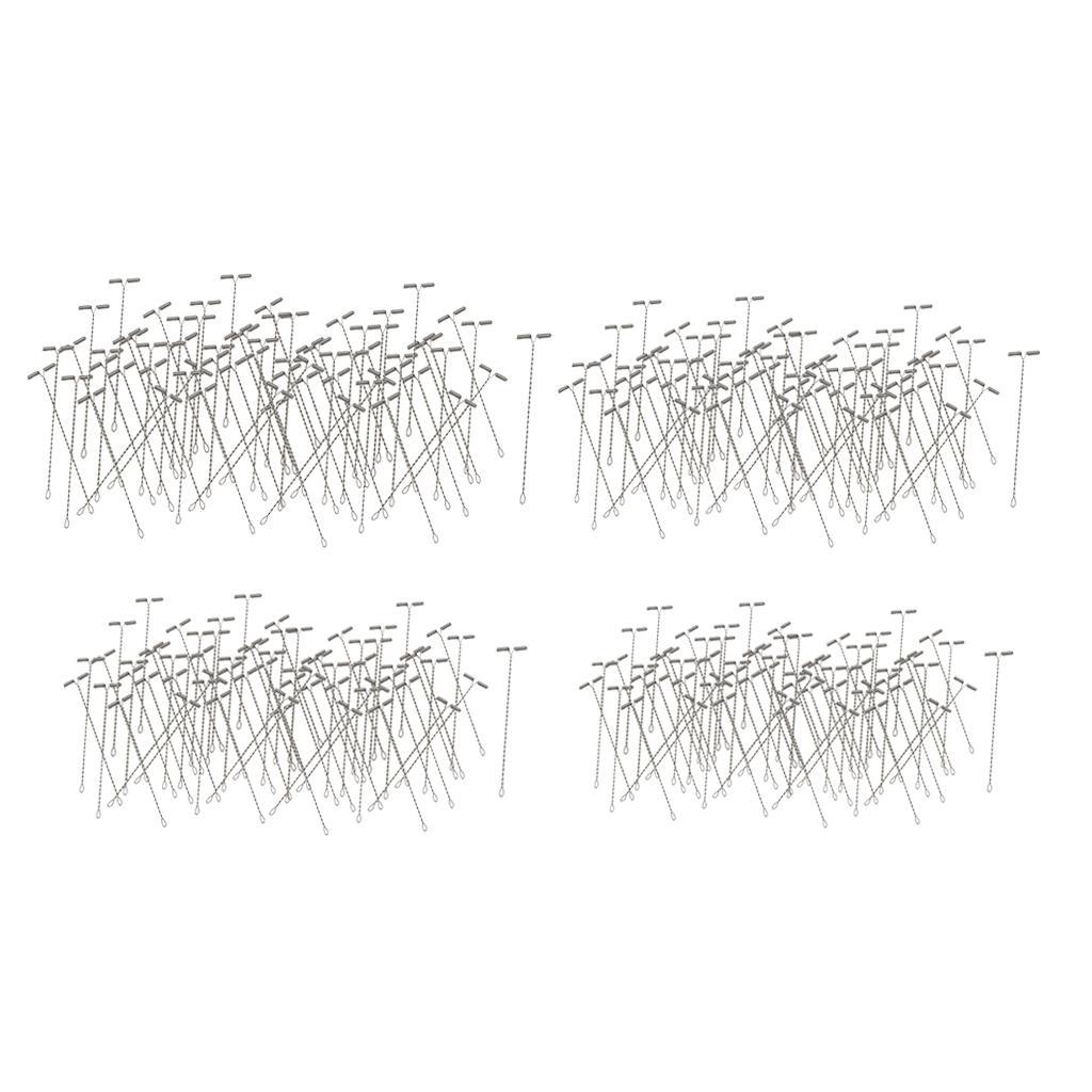 400 Pieces Rig T-Shape Balance Rig Hook Swivel String Hooks Arms Connector